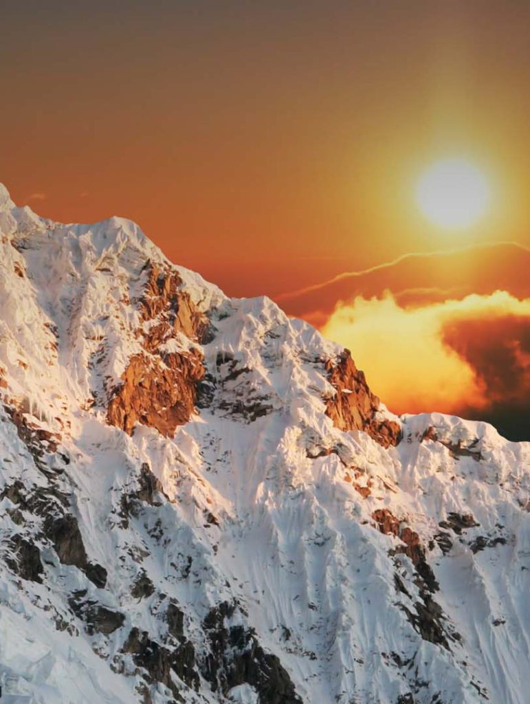 Peru mountain climbing